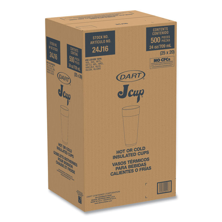 Breeze Hot/Cold Insulated Foam Drinking Cups, 24 oz, Green/White/Blue, 500/Carton