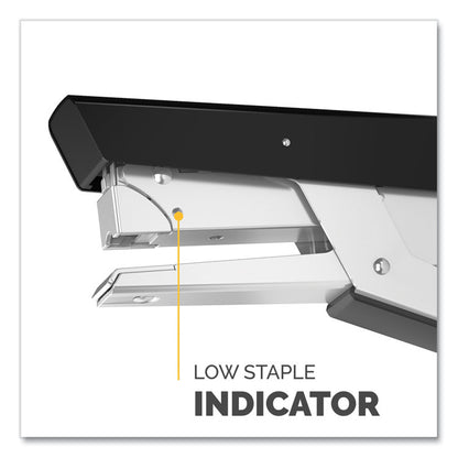 LX890 Handheld Plier Stapler with Antimicrobial Protection, 40-Sheet Capacity, 0.25"/0.31" Staples, Black/White