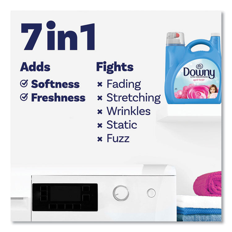 Liquid Fabric Softener, April Fresh Scent, 140 oz Bottle, 4/Carton