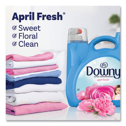 Liquid Fabric Softener, April Fresh Scent, 140 oz Bottle, 4/Carton