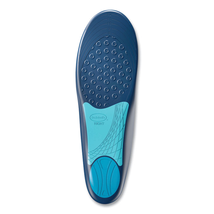 Plantar Fasciitis All Day Pain Relief Orthotics for Men, Men's Sizes 8 to 13, Blue