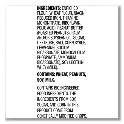 Toasty Crackers, Peanut Butter, 1.25 oz Packet, 24/Box