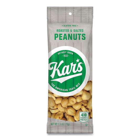 Peanuts, Salted, 2.5 oz Packet, 12/Box