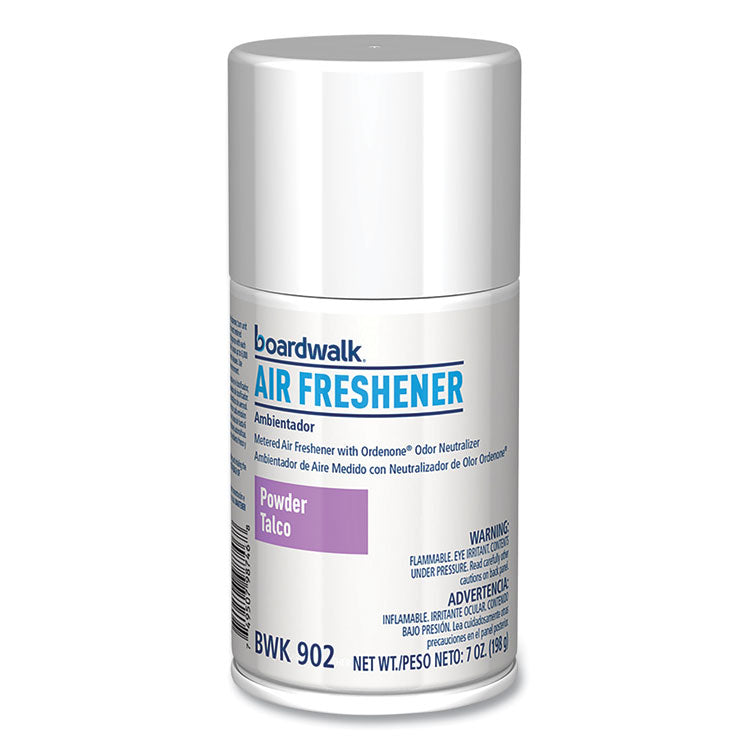 Metered Air Freshener Refill, Powder Mist, 7 oz Aerosol Spray, 12/Carton