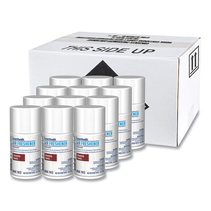 Metered Air Freshener Refill, Cinnamon Sunset, 7 oz Aerosol Spray, 12/Carton