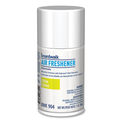 Metered Air Freshener Refill, Citrus Sunrise, 7 oz Aerosol Spray, 12/Carton