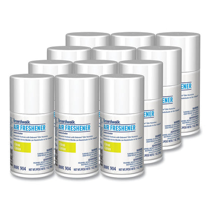 Metered Air Freshener Refill, Citrus Sunrise, 7 oz Aerosol Spray, 12/Carton