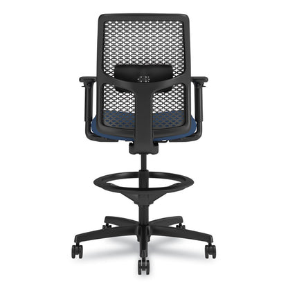 Ignition 2.0 ReActiv Low-Back Task Stool, 22.88" to 31.75" Seat Height, Elysian Seat, Charcoal Back, Black Base