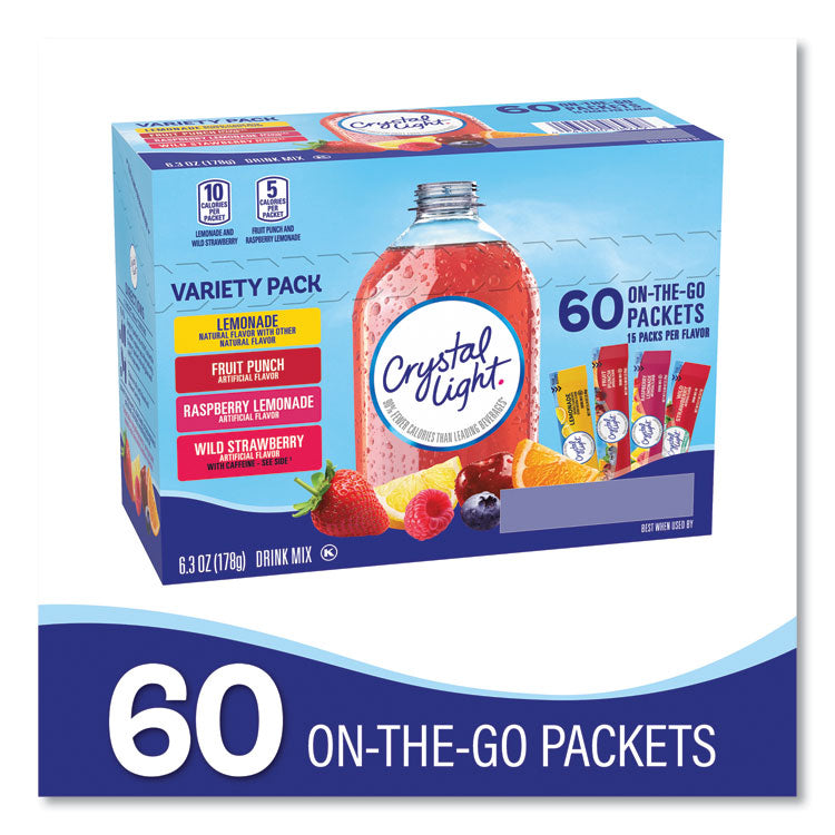 Variety Pack, Assorted Flavors, Yields 20 oz per Single-Serving Tube, 60/Pack