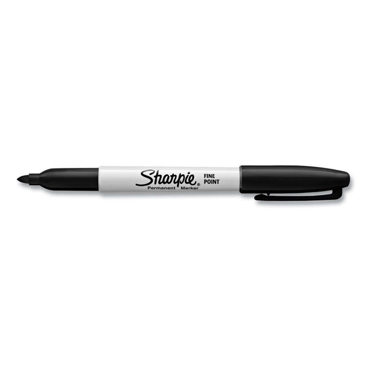 Fine Tip Permanent Marker Value Pack with (1) Bonus S-Gel 0.7 mm Black Ink Pen, Fine Bullet Tip Markers, Black Ink, 36/Pack