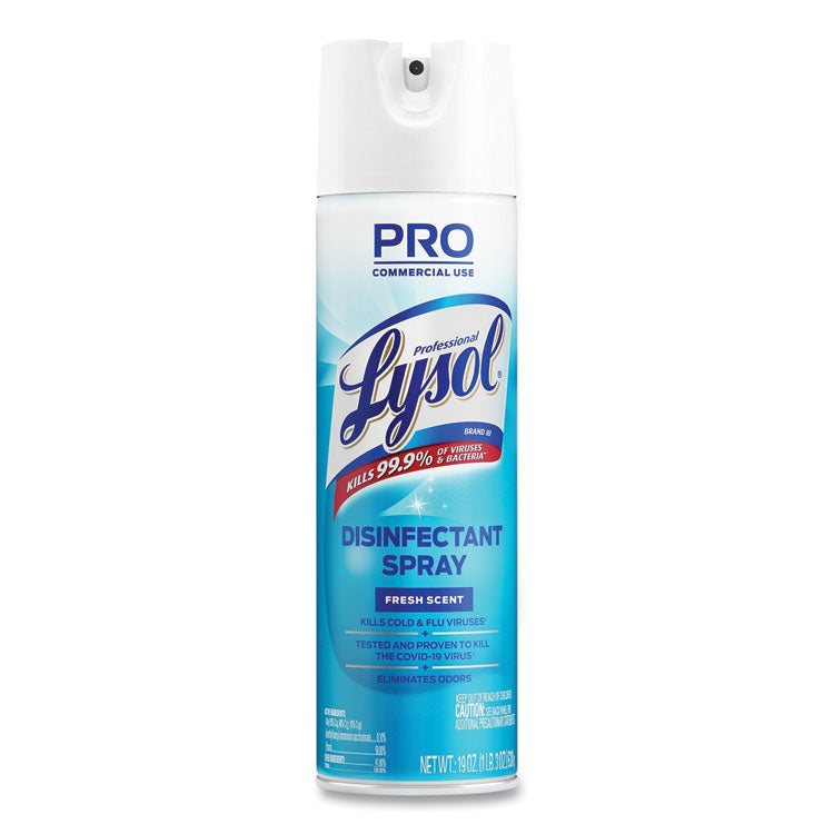 Disinfectant Spray, Fresh Scent, 19 oz Aerosol Spray