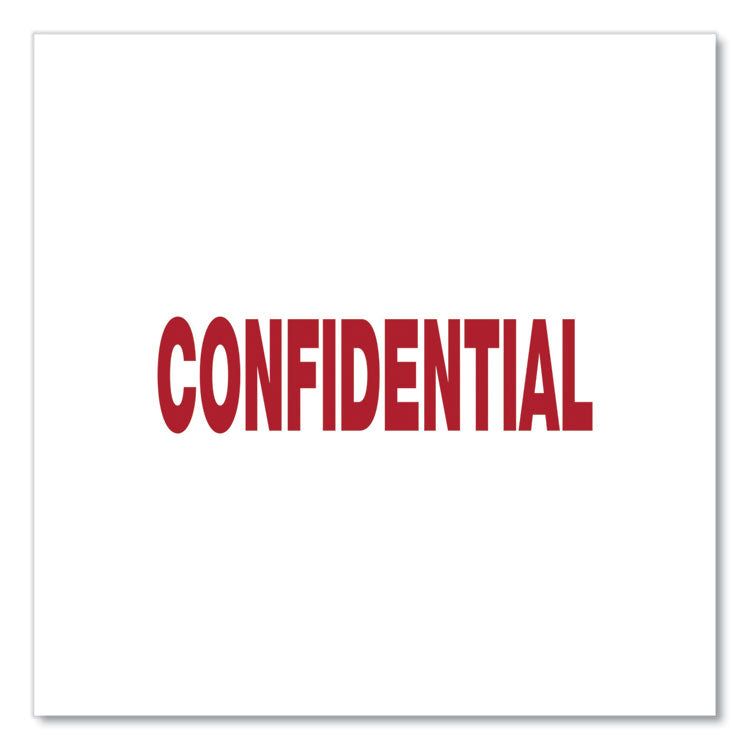 Message Stamp, CONFIDENTIAL, Pre-Inked One-Color, Red