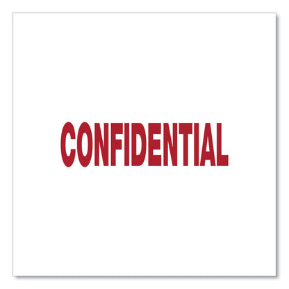 Message Stamp, CONFIDENTIAL, Pre-Inked One-Color, Red