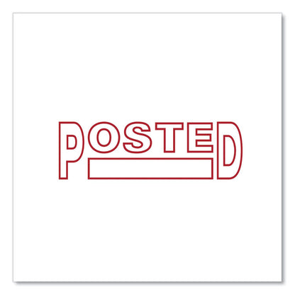 Message Stamp, POSTED, Pre-Inked One-Color, Red