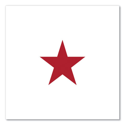 Round Message Stamp, STAR, Pre-Inked/Re-Inkable, Red