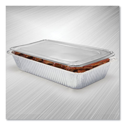 Steam Table Pan Lids, Full Curl Edge, Fits Full-Size Pan, 0.62" Deep, 12.87 x 20.81, 50/Carton