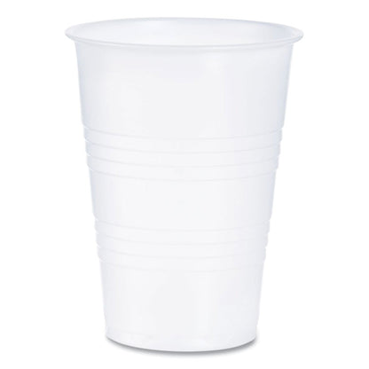 High-Impact Polystyrene Cold Cups, 10 oz, Plastic, Translucent, 100/Sleeve, 25 Sleeves/Carton