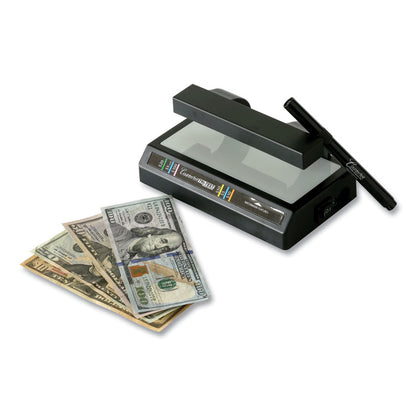 Tri Test Counterfeit Bill Detector for USD and Most International Currencies, 3 Detection Methods, 7" x 4" x 2.5", Black