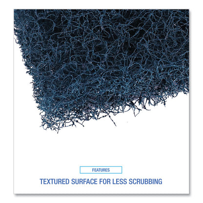 Extra Heavy-Duty Scouring Pad, 3.5 x 5, Dark Blue, 20/Carton