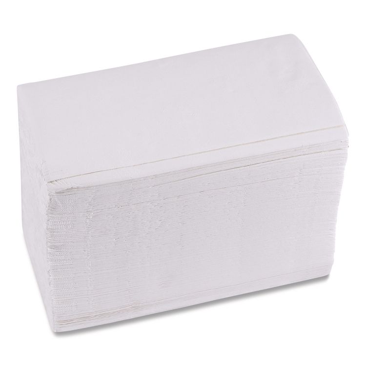 1/8-Fold Dinner Napkins, 2-Ply, 15 x 17, White, 150/Pack, 20 Packs/Carton