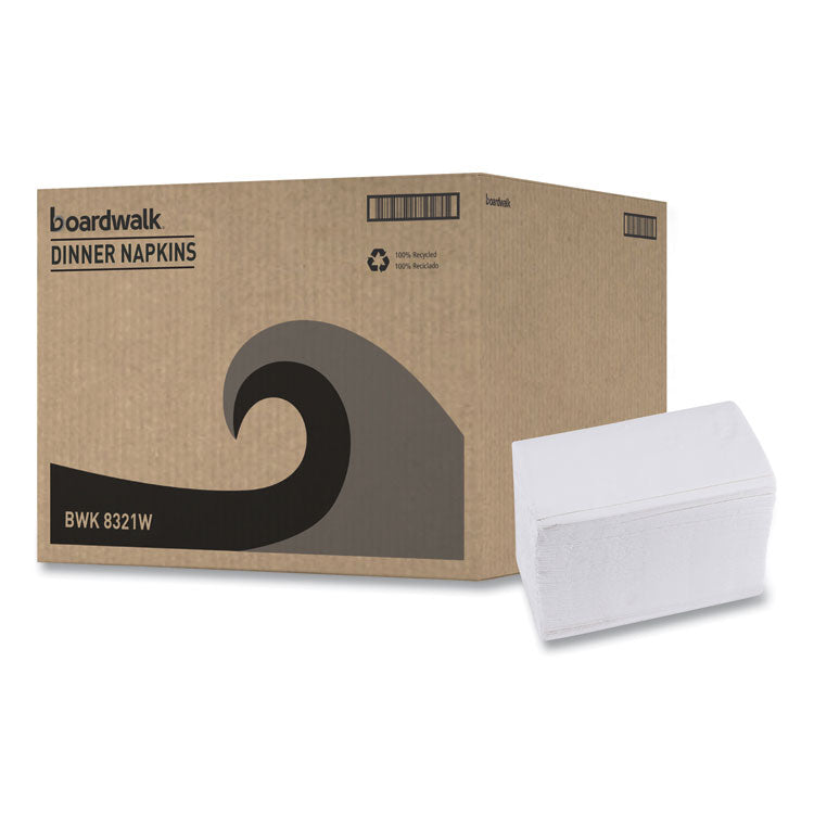 1/8-Fold Dinner Napkins, 2-Ply, 15 x 17, White, 150/Pack, 20 Packs/Carton