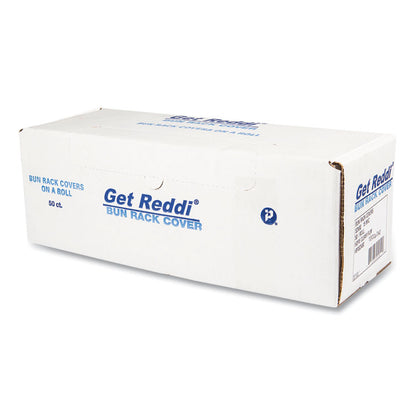 Bun Rack/Pan Cover Film, 52 x 80, 1-Rack, 15 Micron, Clear, 50/Carton