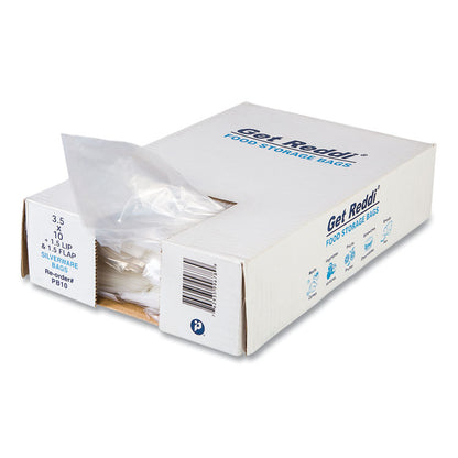 Silverware Bags, 0.7 mil, 3.5" x 1.5" x 10", Clear, 2,000/Carton