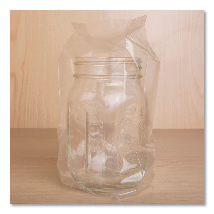 Food Bags, 16 oz, 0.68 mil, 4" x 2" x 8", Clear, 1,000/Carton