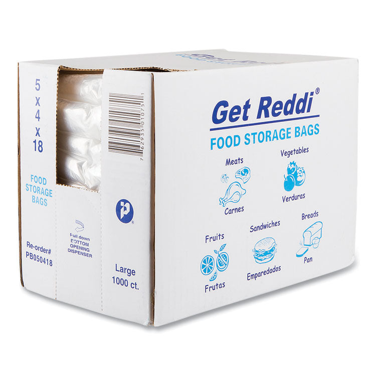 Food Bags for Large Bread Loaves, 0.75 mil, 5" x 4.5" x 18", Clear, 1,000/Carton