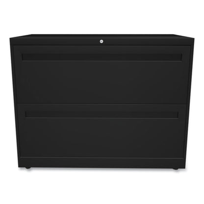 Brigade 700 Series Lateral File, 2 Legal/Letter-Size File Drawers, Black, 36" x 18" x 28"