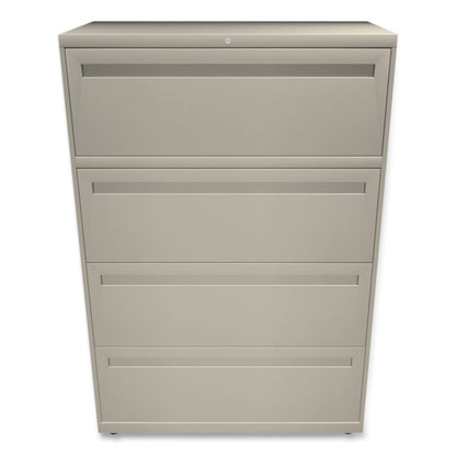 Brigade 700 Series Lateral File, 4 Legal/Letter-Size File Drawers, Putty, 36" x 18" x 52.5"