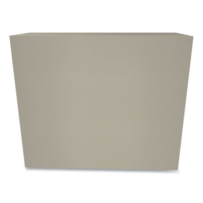 Metal Bookcase, Two-Shelf, 34.5w x 12.63d x 29h, Putty