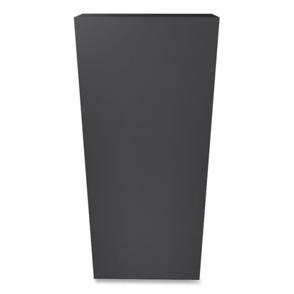 Metal Bookcase, Six-Shelf, 34.5w x 12.63d x 81.13h, Charcoal