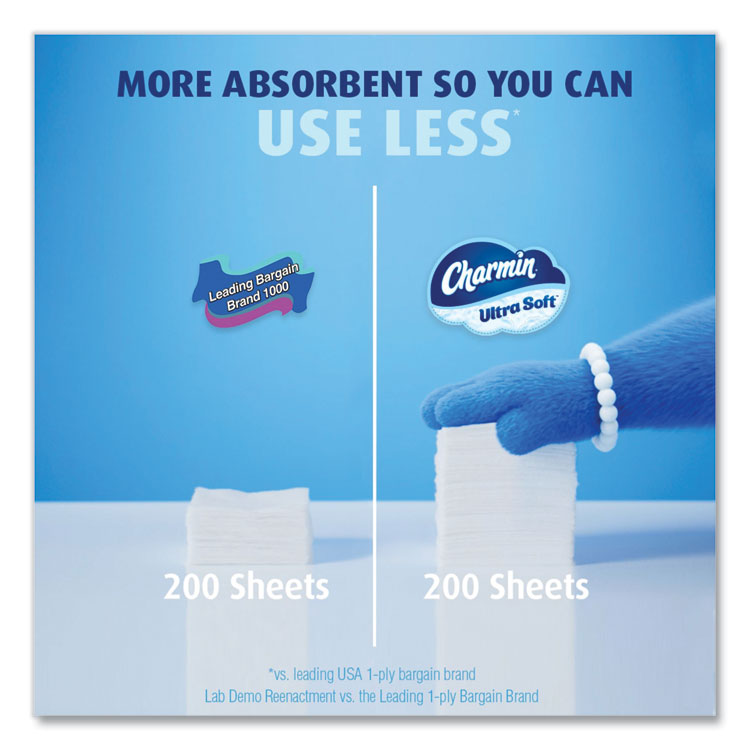 Ultra Soft Bathroom Tissue, Mega Roll, Septic Safe, 2-Ply, White, 208 Sheets/Roll, 4 Rolls/Pack, 8 Packs/Carton