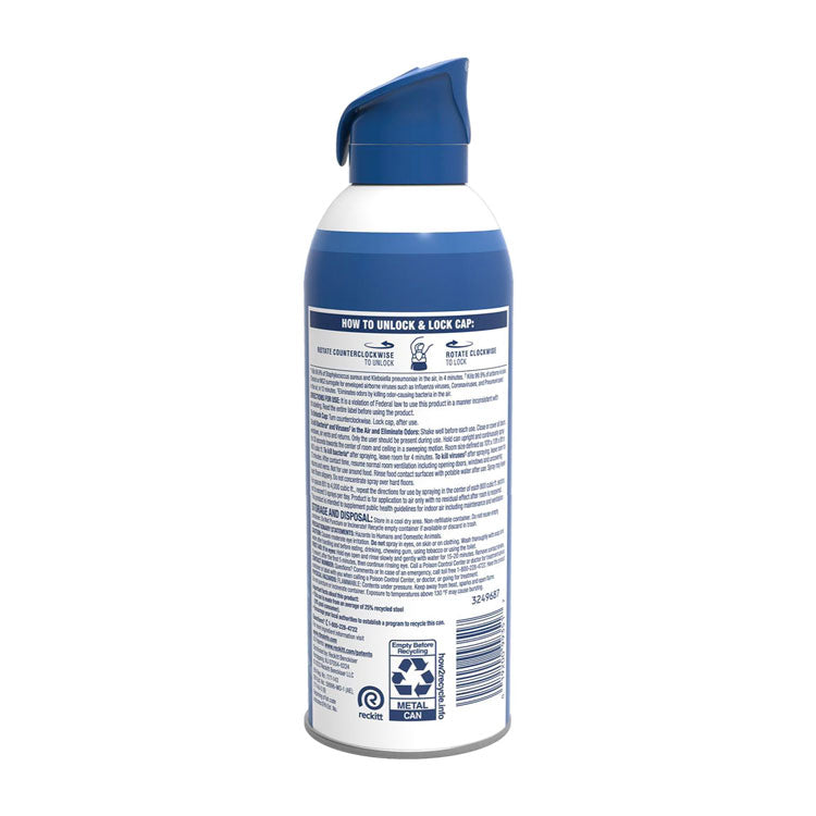 Air Sanitizer Spray, White Linen Scent, 10 oz Aerosol Spray, 6/Carton