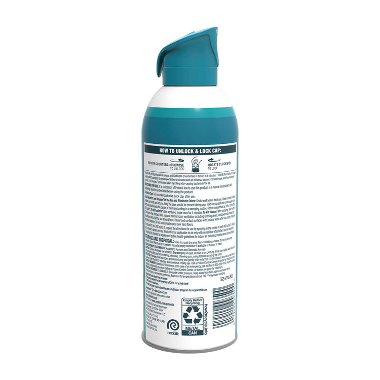Air Sanitizer Spray, Simple Fresh Scent, 10 oz Aerosol Spray, 6/Carton