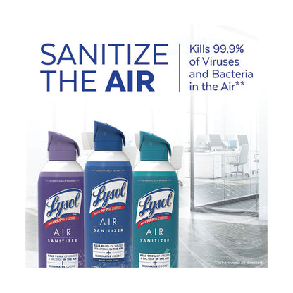 Air Sanitizer Spray, White Linen Scent, 10 oz Aerosol Spray, 6/Carton