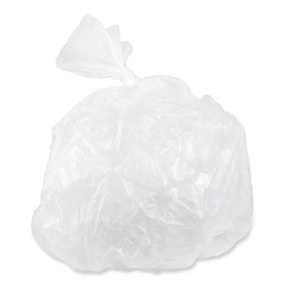 Draw-Tuff Institutional Draw-Tape Can Liners, Drawstring, 23 gal, 1 mil, 38" x 28.5", Natural, 25 Bags/Roll, 6 Rolls/Carton