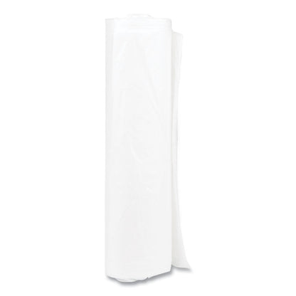 High-Density Commercial Can Liners, 33 gal, 11 mic, 33" x 40", Clear, Interleaved Roll, 25 Bags/Roll, 20 Rolls/Carton