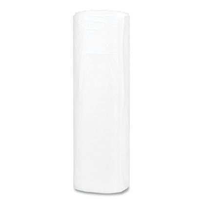 High-Density Commercial Can Liners, 45 gal, 16 mic, 40" x 48", Clear, Interleaved Roll, 25 Bags/Roll, 10 Rolls/Carton