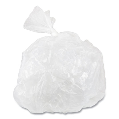 High-Density Commercial Can Liner Value Pack, 55 gal, 11 mic, 36" x 58", Clear, Interleaved Roll, 25 Bags/Roll, 8 Rolls/CT