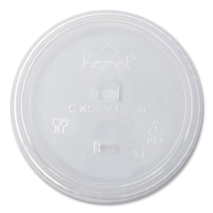 PET Lids, Strawless Sipper, Fits 12 oz to 24 oz Cold Cups, Plastic, Clear, 1,000/Carton