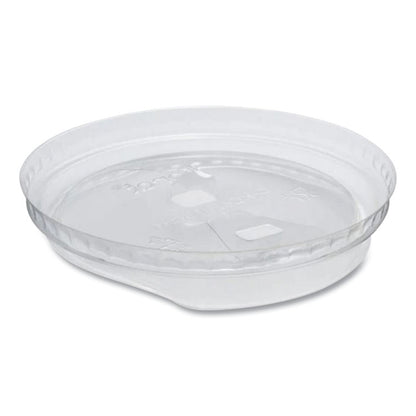 PET Lids, Strawless Sipper, Fits 12 oz to 24 oz Cold Cups, Plastic, Clear, 1,000/Carton