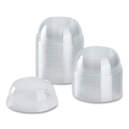 PET Lids, Wide Opening Dome, Fits 12 oz to 24 oz Cold Cups, Plastic, Clear, 1,000/Carton