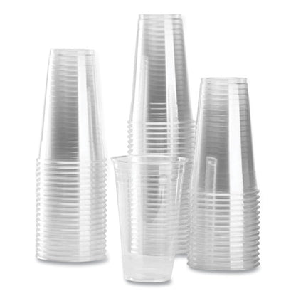 PET Plastic Cups, 24 oz, Clear, 600/Carton