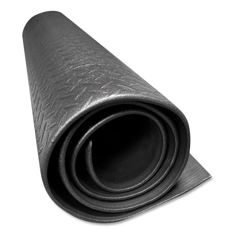 Tuff-Spun Foot-Lover Diamond Surface Mat, Rectangular, Black Diamond Embossed Surface, 36" x 60"