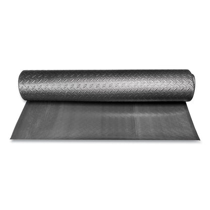 Tuff-Spun Foot-Lover Diamond Surface Mat, Rectangular, Black Diamond Embossed Surface, 24" x 36"