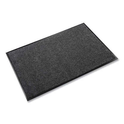 EcoStep Wiper Mat, Rectangular, Charcoal Gray Cut Pile Surface, 48" x 96"