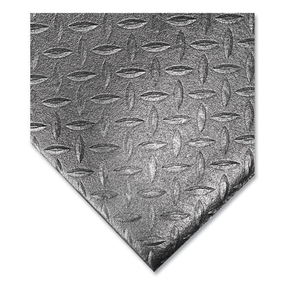 Tuff-Spun Foot-Lover Diamond Surface Mat, Rectangular, Black Diamond Embossed Surface, 36" x 60"