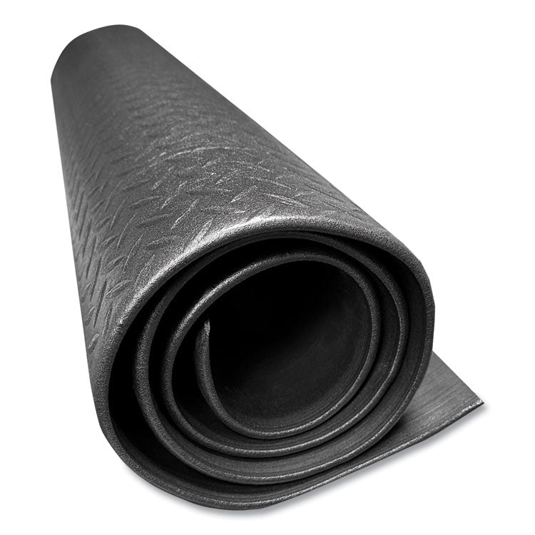 Tuff-Spun Foot-Lover Diamond Surface Mat, Rectangular, Black Diamond Embossed Surface, 24" x 36"